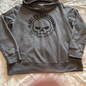 Harley-Davidson ~ Willie G Skull Logo ~ Hooded Sweatshirt/Hoodie ~ Zip up
